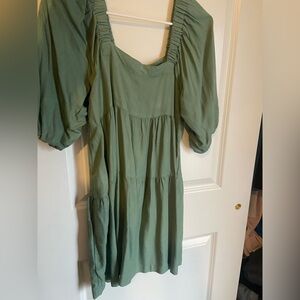 Hunter & Brown Green Mini Dress